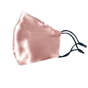 100% Mulberry Silk Pink face mask +filters